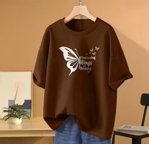 Butterfly Oversized T-Shirt Women