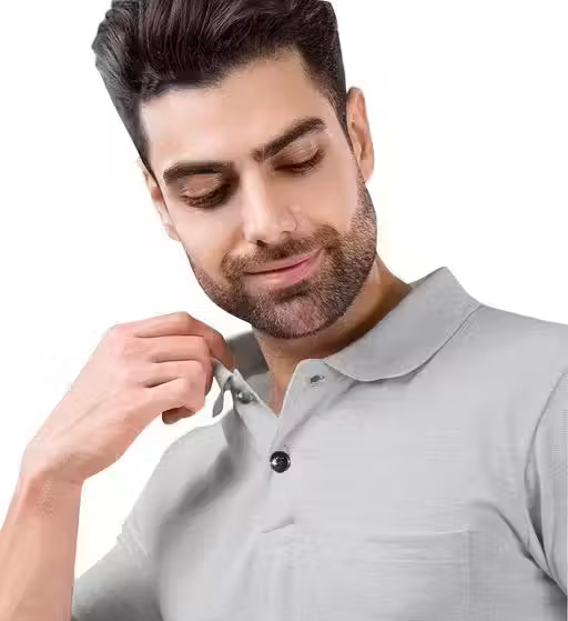 Comfy Gray Polo Men's T-Shirt