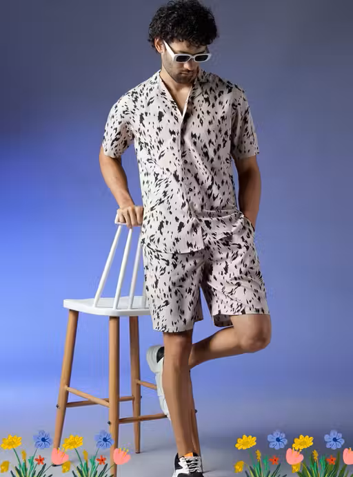 Printed Boxer Co-ords Mens