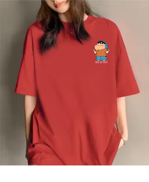 RED Oversized Women T-Shirt