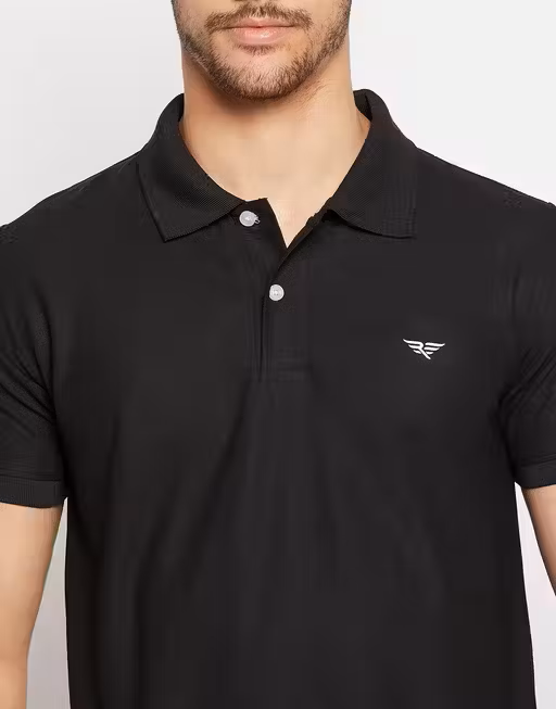 Black Men's Premium Polo T-Shirt