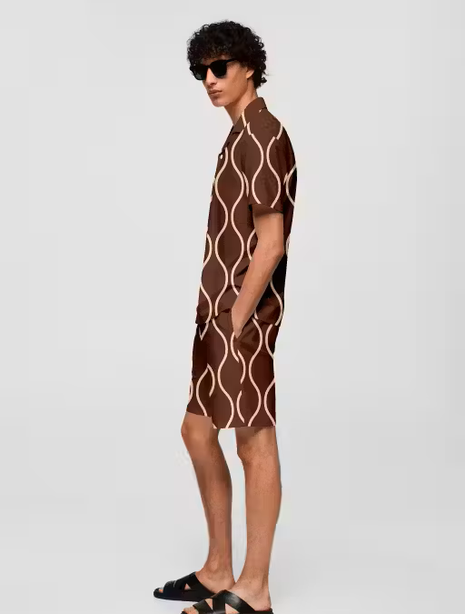 Luxe Printed Boxer Co-ords Mens