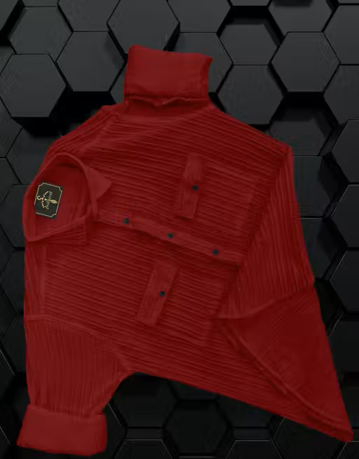 Double Pocket Men Popcorn Shirt