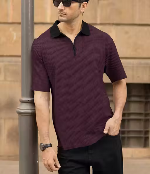 Classic Luxe Zipper Men's Polo
