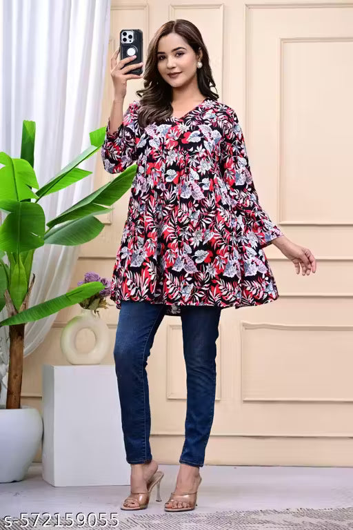 Luxe Floral Embroidery Lace Top