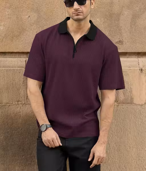 Classic Luxe Zipper Men's Polo
