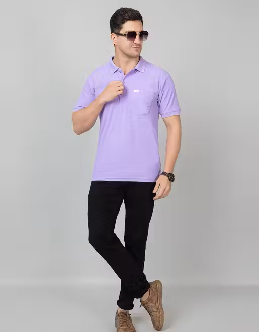 Comfy Lavender Polo Men's T-Shirt