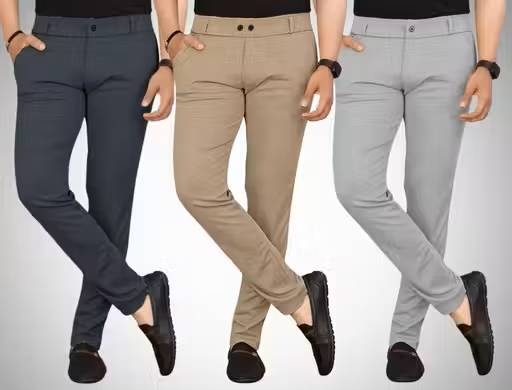 Combo 3 Pc Casual Men's Trousers