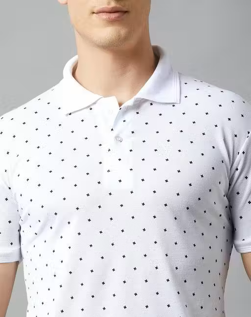 Luxe Premium White Men's Polo T-Shirt