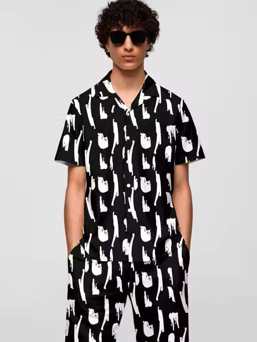 Luxe Printed Boxer Co-ords Mens