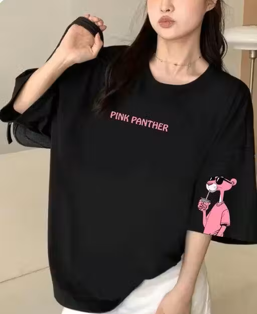 Women's Oversized Black T shirt