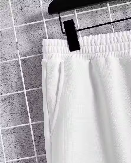 Trendy White Boxer Mens Co-ord Set