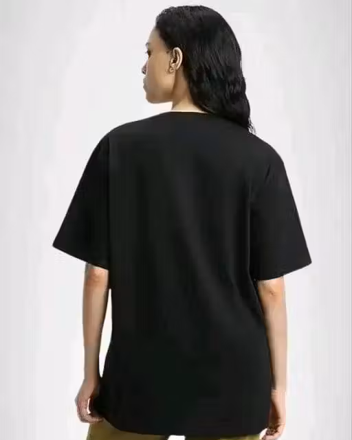 Cute Black Oversized T Shirt For Women