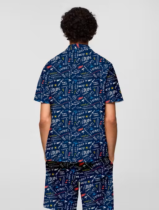 Luxe Printed Boxer Co-ords Mens