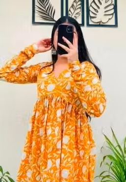 Beautiful Yellow Floral Printed Top