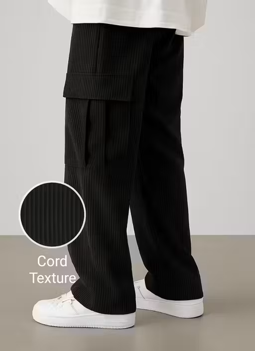 Trendy Men's Corded Cargo