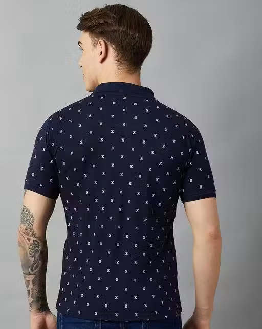 Luxe Premium Black Men's Polo T-Shirt