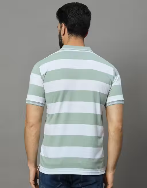 Premium Striped Elegant Men's Polo